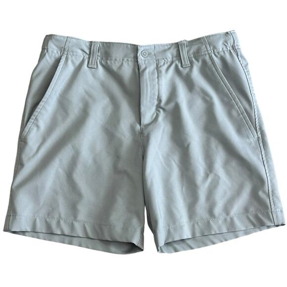 UNDER ARMOUR Boys Light Gray Golf Shorts YL - Picture 1 of 6